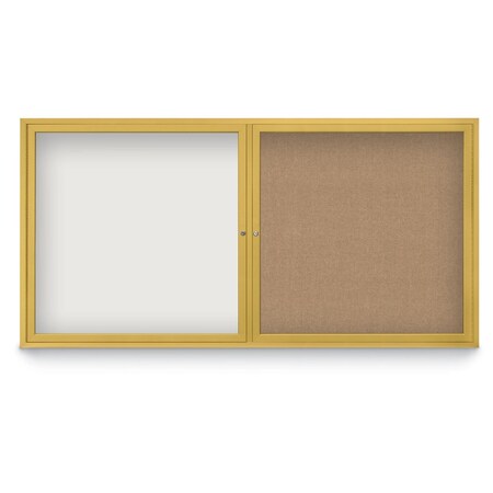 United Visual Products Corkboard, Amethyst/Satin, 72"x36" UV433HPLUS-SATIN-AMETHY